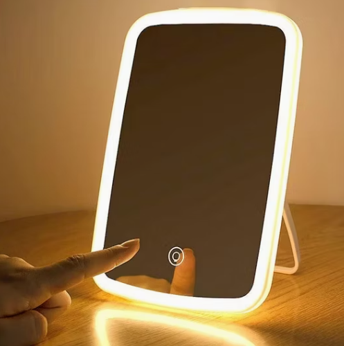 Espejo De Mesa Con Luz Led