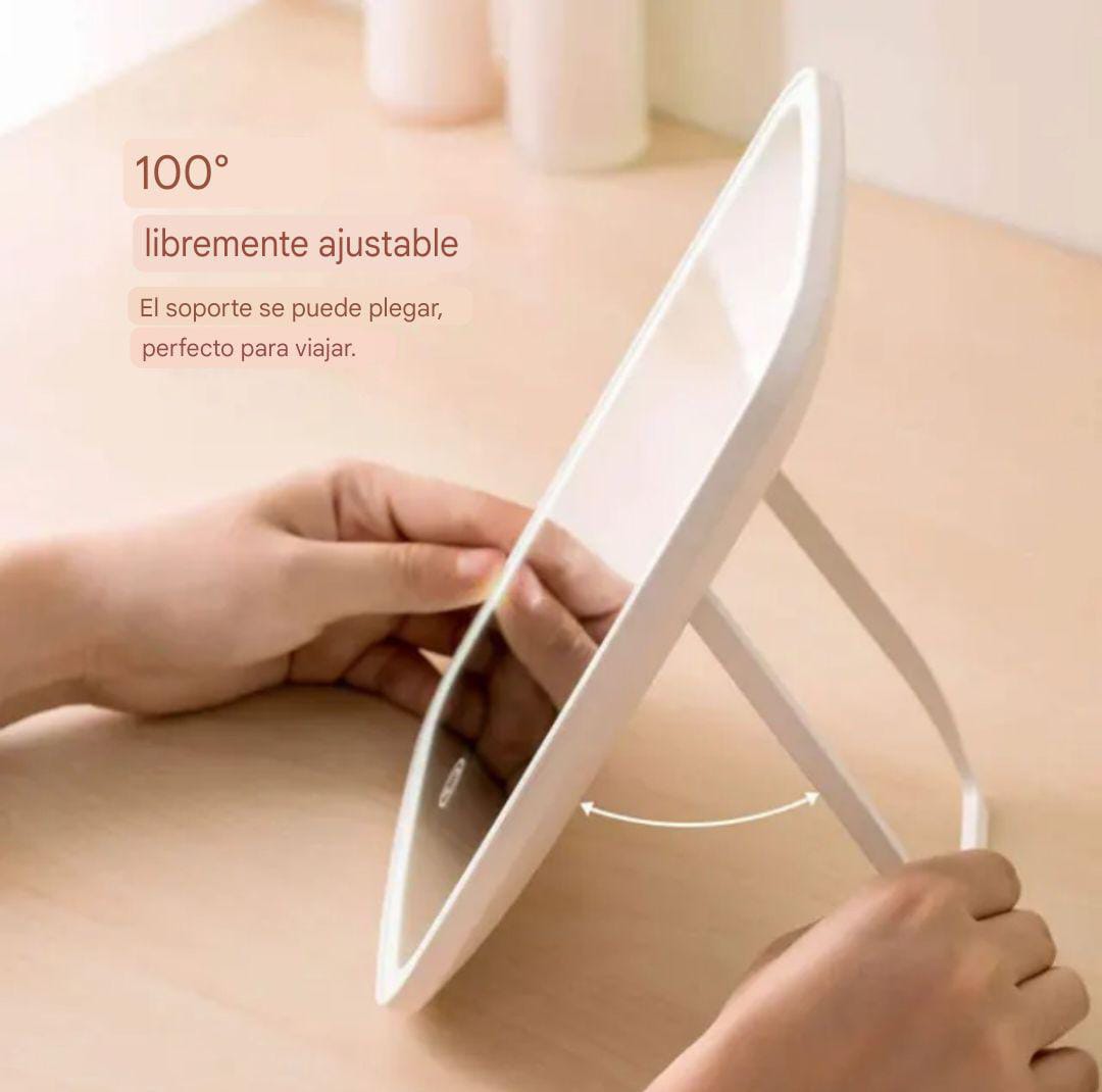 Espejo De Mesa Con Luz Led