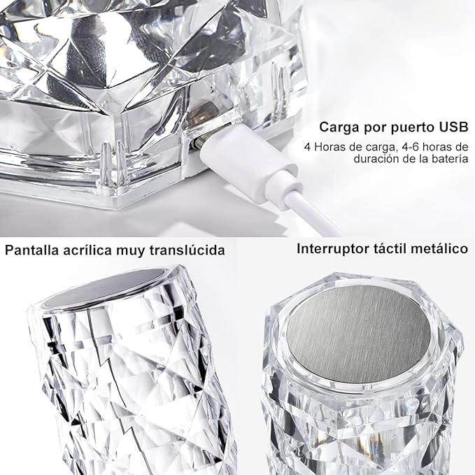 Lampara Táctil Diamante